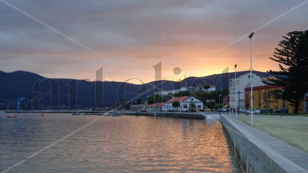 Puesta de sol en Ortigueira