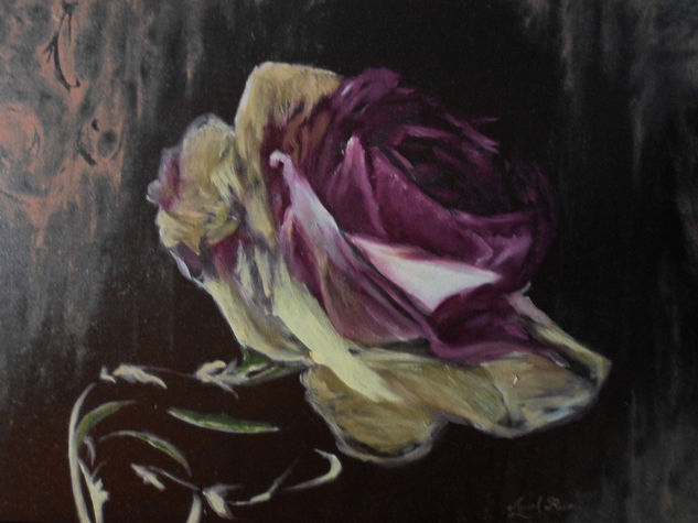 Rosa Oil Canvas Floral Painting