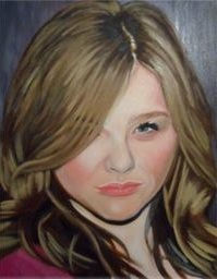 Chloe Oil Canvas Portrait