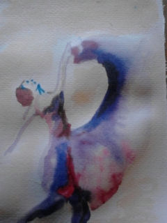 Danza Watercolour Paper Figure Painting