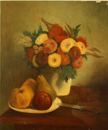 Flores y frutas Oil Canvas Still Life Paintings