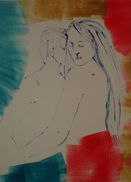 Abrazo Monoprint