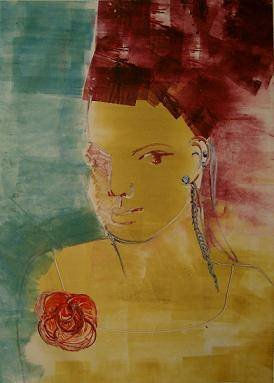 Camelia Monoprint