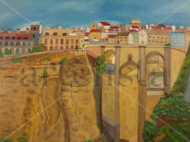 Ronda -Malaga Óleo Lienzo Paisaje