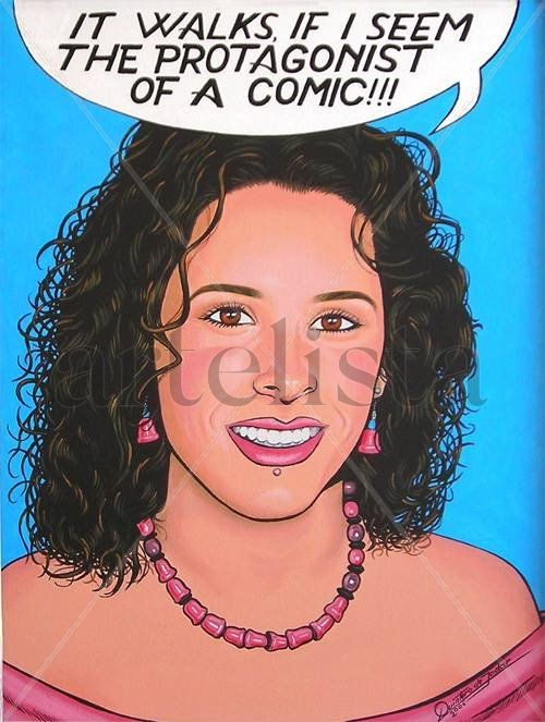 RETRATO POP-ART  DE MI HIJA Mª DEL PILAR