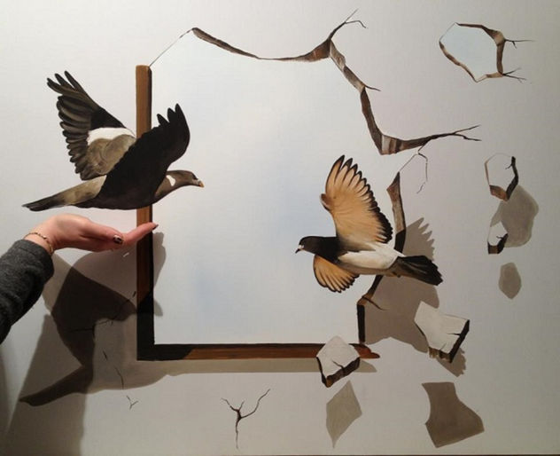 Love is freedom and our future. 3D Painting