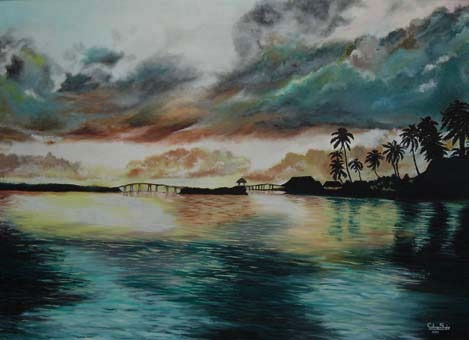 Tormenta sobre el mar