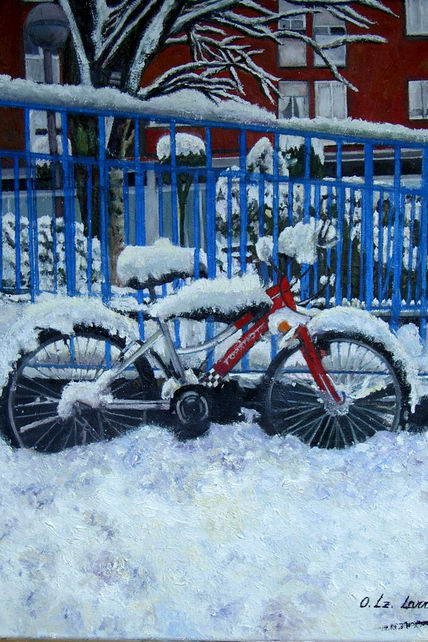 Bici en la nieve
