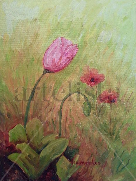 Amapola en capullo