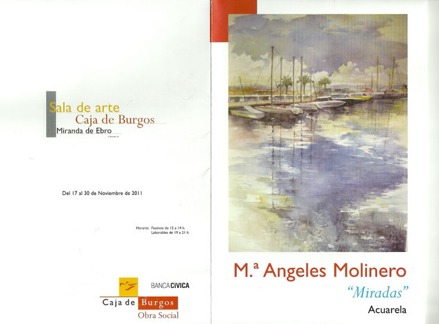 Cartel de exposición en Miranda de Ebro (Burgos)