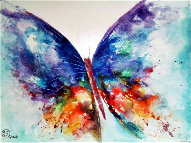 mariposa de fantasia Watercolour Paper Animals