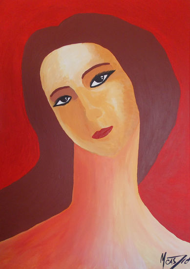 Mujer Acrílico Lienzo Retrato