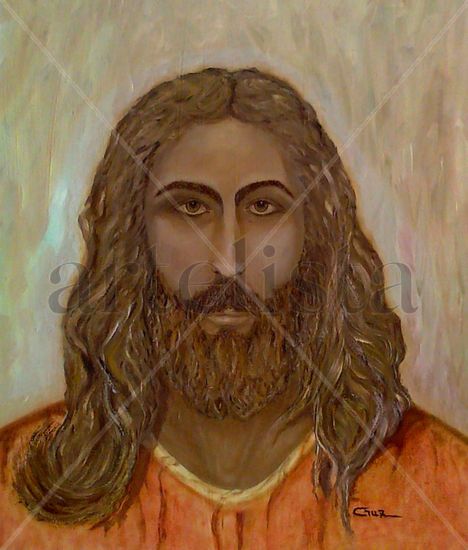 El Cristo Óleo Lienzo Retrato