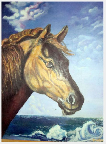 caballo Oil Panel Animals