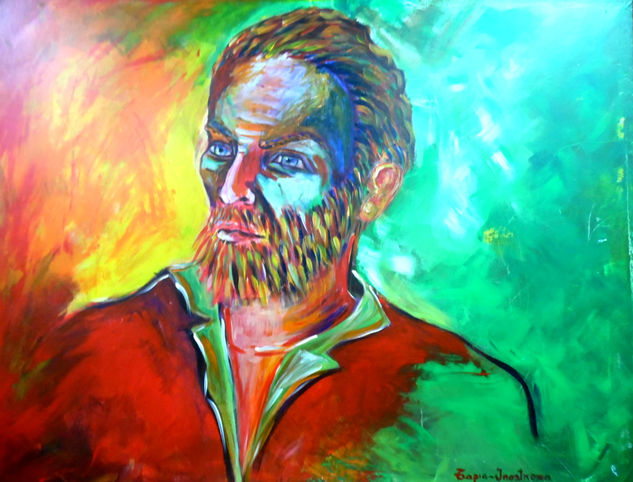 Vincent Willem Van Gogh Acrylic Textile Portrait