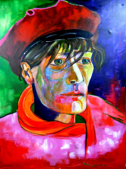 Antonin Artaud Acrylic Textile Portrait