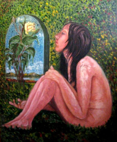 Niña y Pubertad Oil Textile Nude Paintings