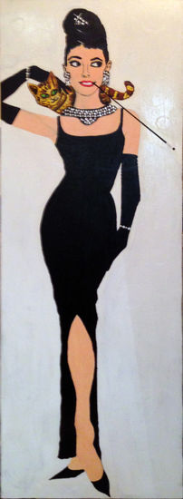 Audrey Hepburn Acrylic Canvas Figure Painting