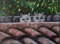 Gatos en el tejado