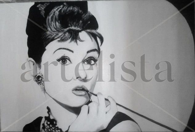 Breakfast at Tiffany's Óleo Lienzo Retrato