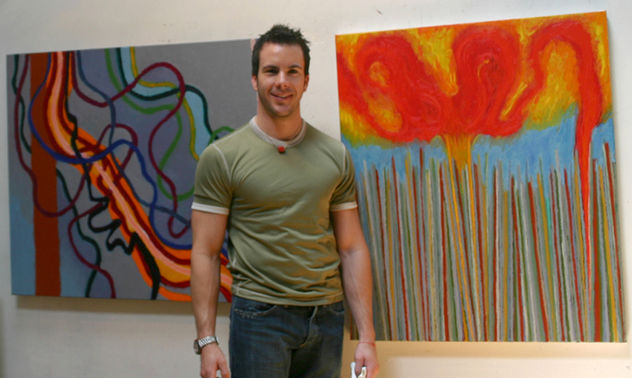 " ANTONIO ANTE SU PINTURA "