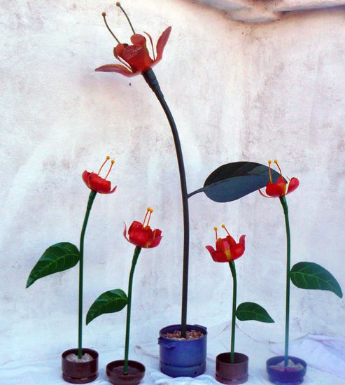 Las flores del jardín Metal Figurative