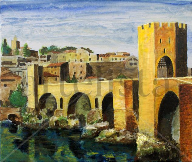 Besalú Oil Canvas Landscaping