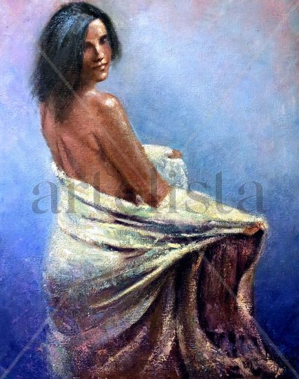 Marina Oil Canvas Figure Painting