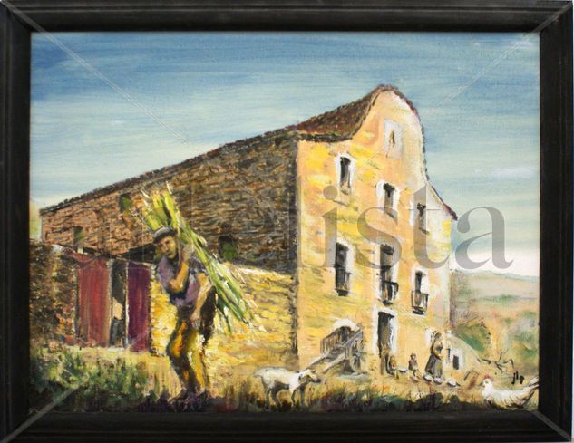 Can Baró 1900 Oil Canvas Landscaping