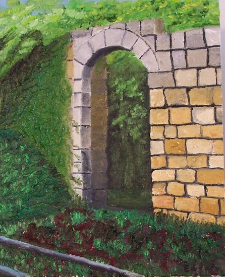 ABANDONED WALL Oil Canvas Landscaping