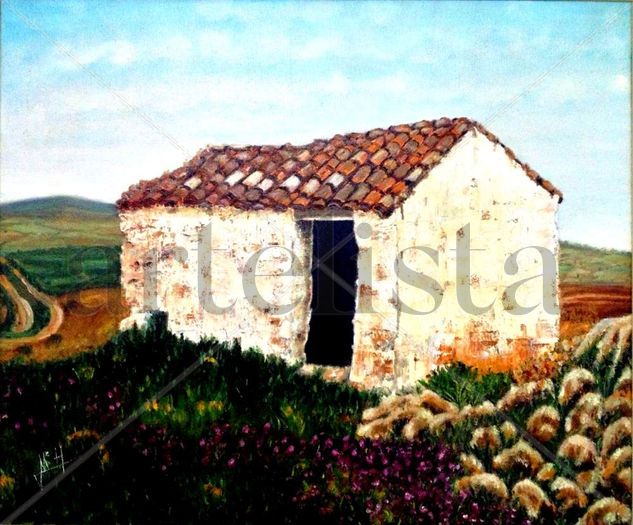 Casa Pastores Oil Canvas Landscaping