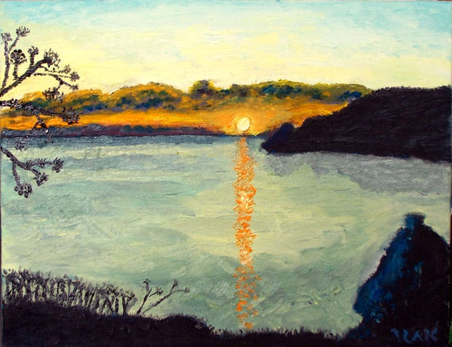 POR DO SOL Oil Canvas Landscaping