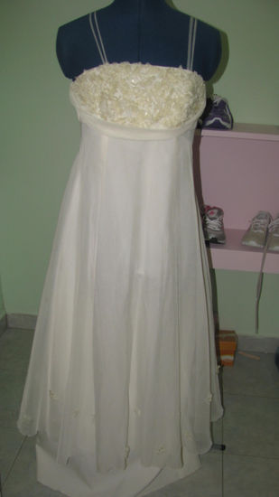 VESTIDO BORDADO CON ESCAMAS  (MATERIAL RECICLABLE) 