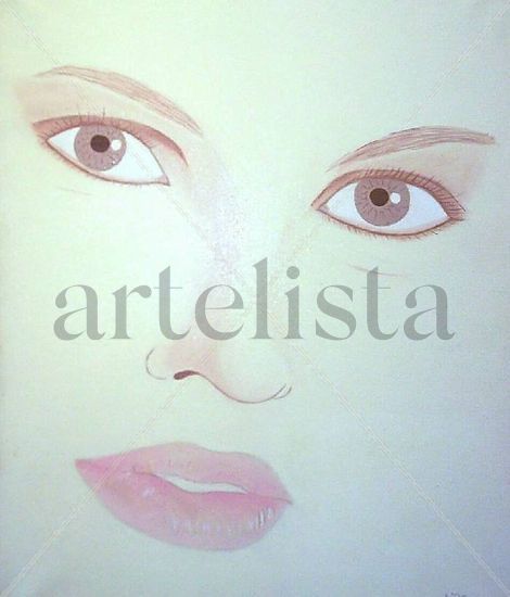 Con mirada de mujer Oil Canvas