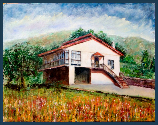 La Moreira en verano Oil Canvas Landscaping