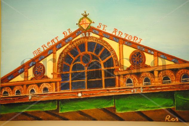 mercat st.antoni Oil Canvas Landscaping