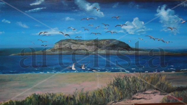 Isla de Los Pájaros Oil Canvas Animals