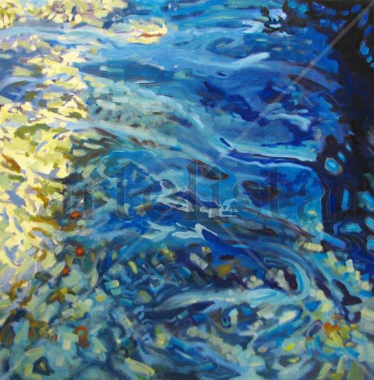 Aquatic Acrylic Canvas Marine Painting