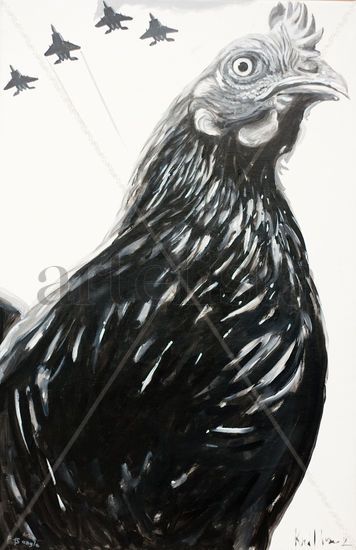 Eagle F15 Acrylic Canvas Figure Painting