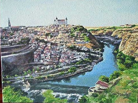 Toledo Óleo Lienzo Paisaje