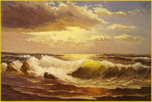 Marina Oil Canvas Marine Painting