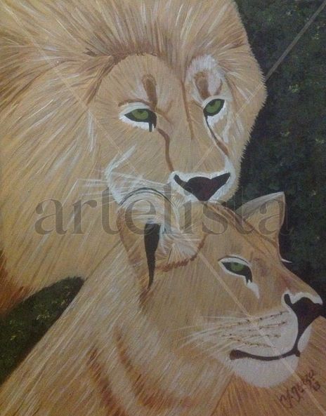 Pareja de leones
