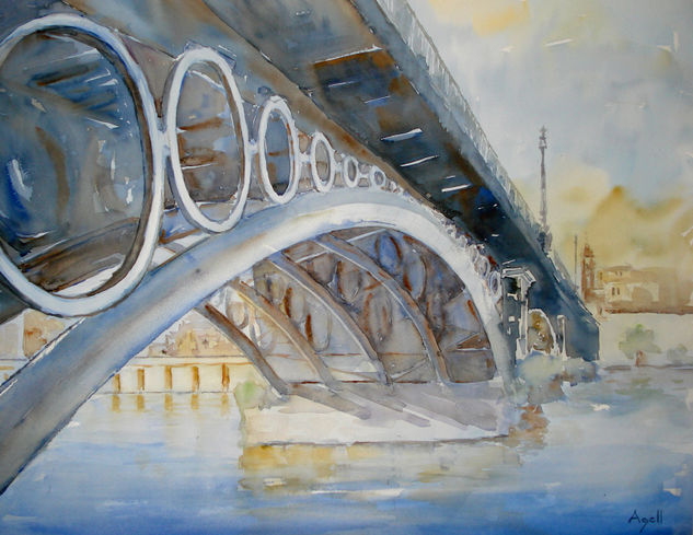 Puente de Triana Watercolour Paper Landscaping