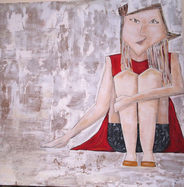 niña sentada
