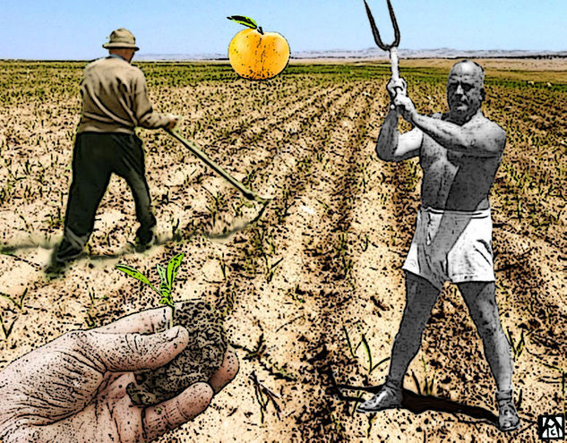 Los agricultores (preparando la tierra...) 