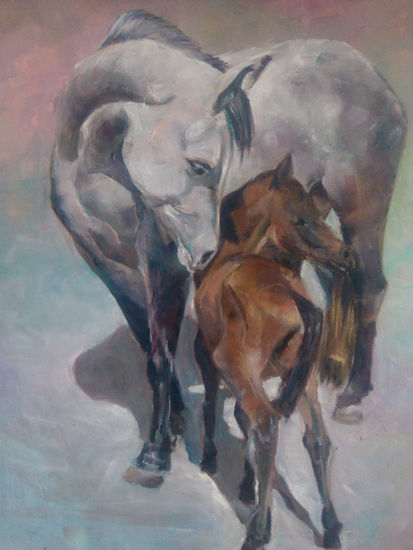 Maternidad Oil Canvas Animals