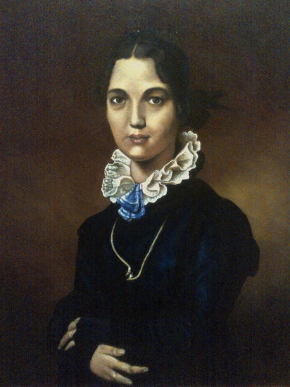 Releitura - Ingres Óleo Tela Retrato