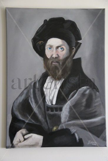 Baltazar Castiglione Oil Canvas Figure Painting