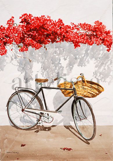 bicicleta  1 Watercolour Paper Landscaping