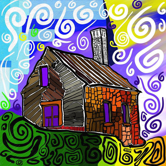 Viento sobre casa del cerro